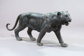 Large Patinated Bronze Figure