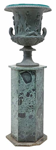 LARGE PATINATED IRON &#039;MEDICI
