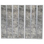 LARGE PATINATED MIRRORED PANEL
