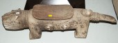 LARGE PENDE STYLE FIGURAL RUBB
