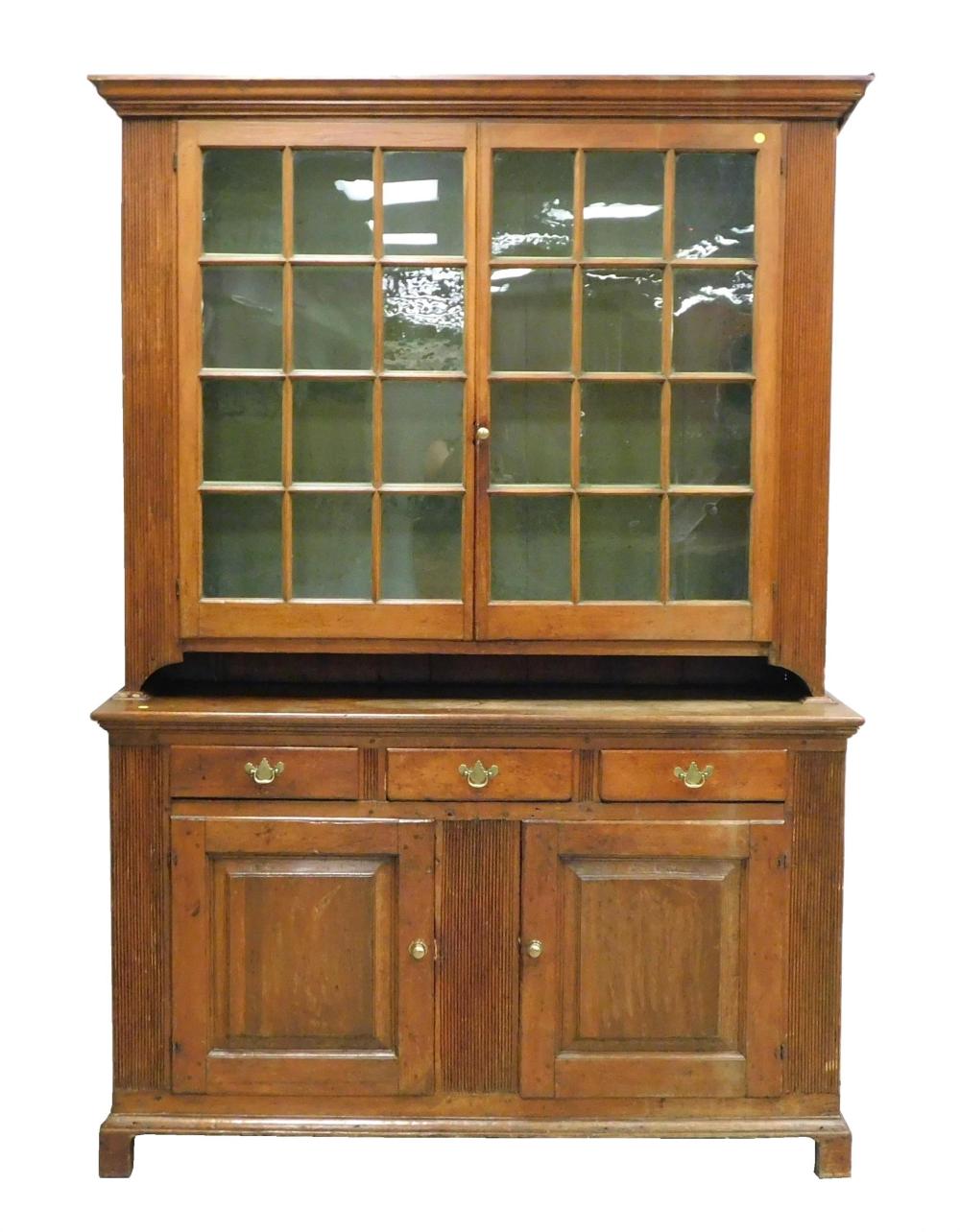 LARGE PENNSYLVANIA DUTCH CUPBOARD