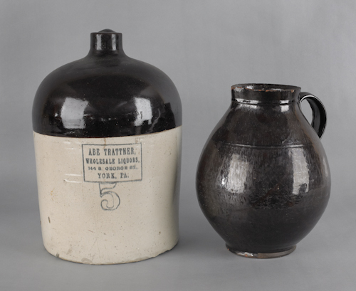Large Pennsylvania redware