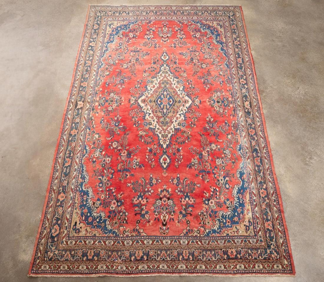 LARGE PERSIAN HAND KNOTTED