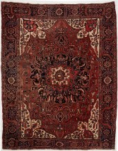 LARGE PERSIAN HERIZ RUG OR CAR