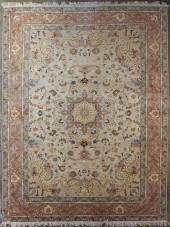 LARGE PERSIAN SILK RUG CARPETL