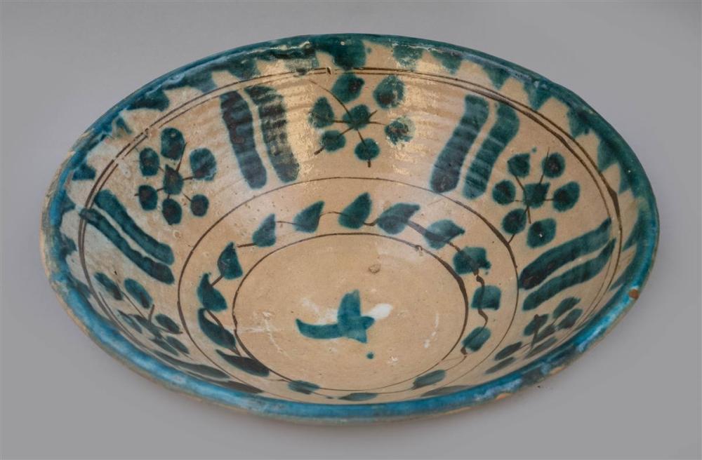 LARGE PERSIAN STYLE BLUE-GREEN