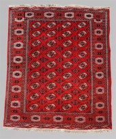 LARGE PERSIAN TURKMAN RUG, LAB