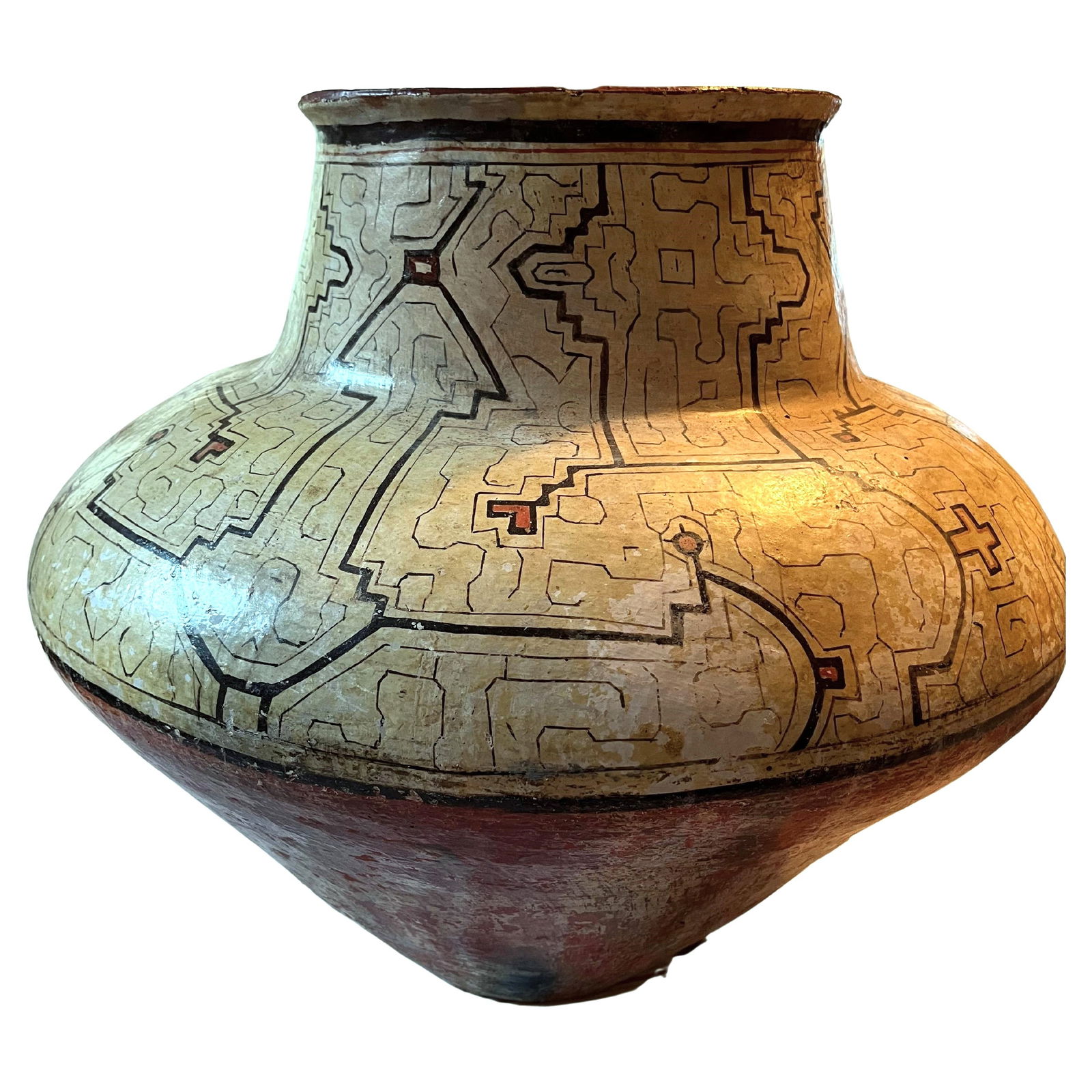 LARGE PERUVIAN SHIPIBO POT1950's