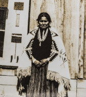 LARGE PHOTO NAVAJO WOMAN & PRI