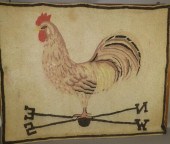 LARGE PICTORIAL ROOSTER WEATHE