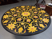 LARGE PIETRA DURA TOP CIRCULAR