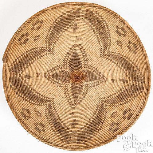 LARGE PIMA INDIAN COILED BASKETRY