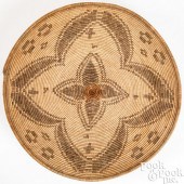 LARGE PIMA INDIAN COILED BASKE