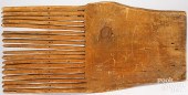 LARGE PINE TAPE LOOM ARM, 19TH