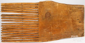 LARGE PINE TAPE LOOM ARM, 19TH