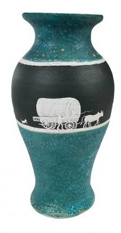 LARGE PISGAH FOREST CAMEO VASE