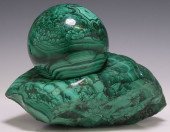 LARGE POLISHED MALACHITE SPHER