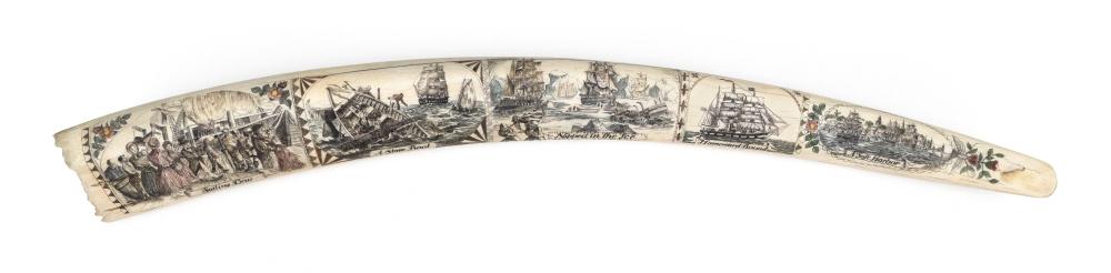* LARGE POLYCHROME ENGRAVED