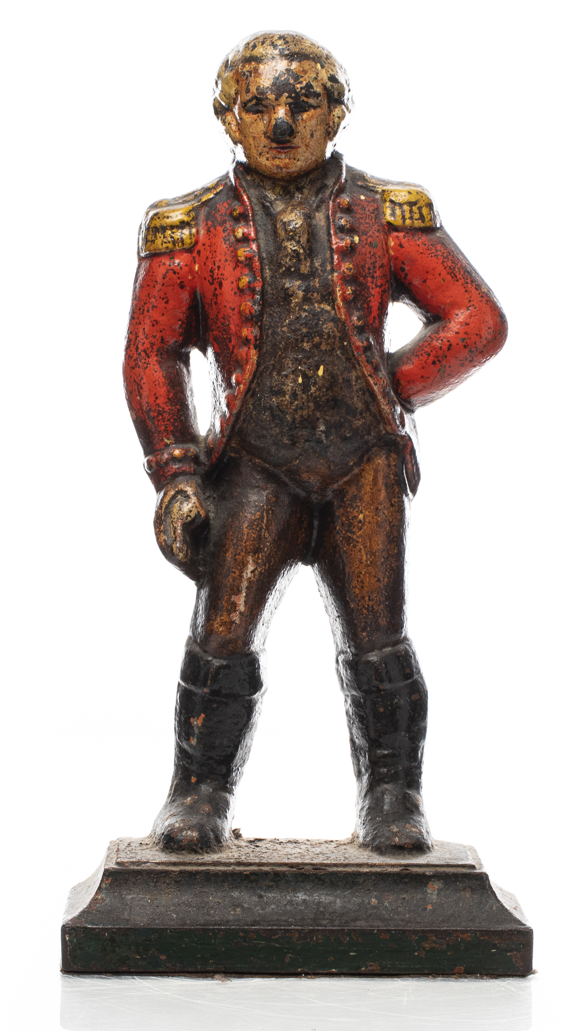 LARGE POLYCHROME FIGURAL CAST