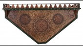 LARGE POLYCHROME PAINTED BRACK