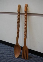 LARGE POLYNESIAN CARVED WOOD S