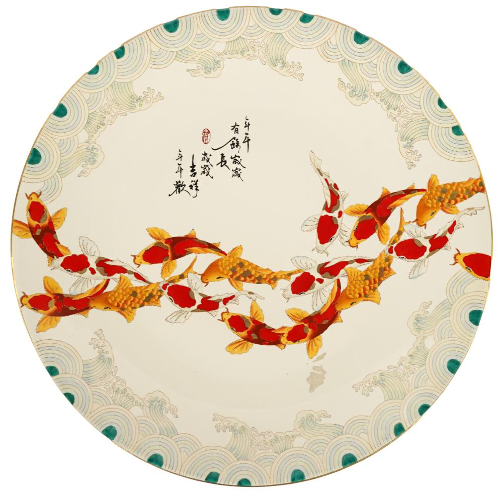 LARGE PORCELAIN PLATTERhand-painted