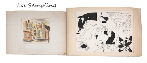 Large portfolio of studies prints