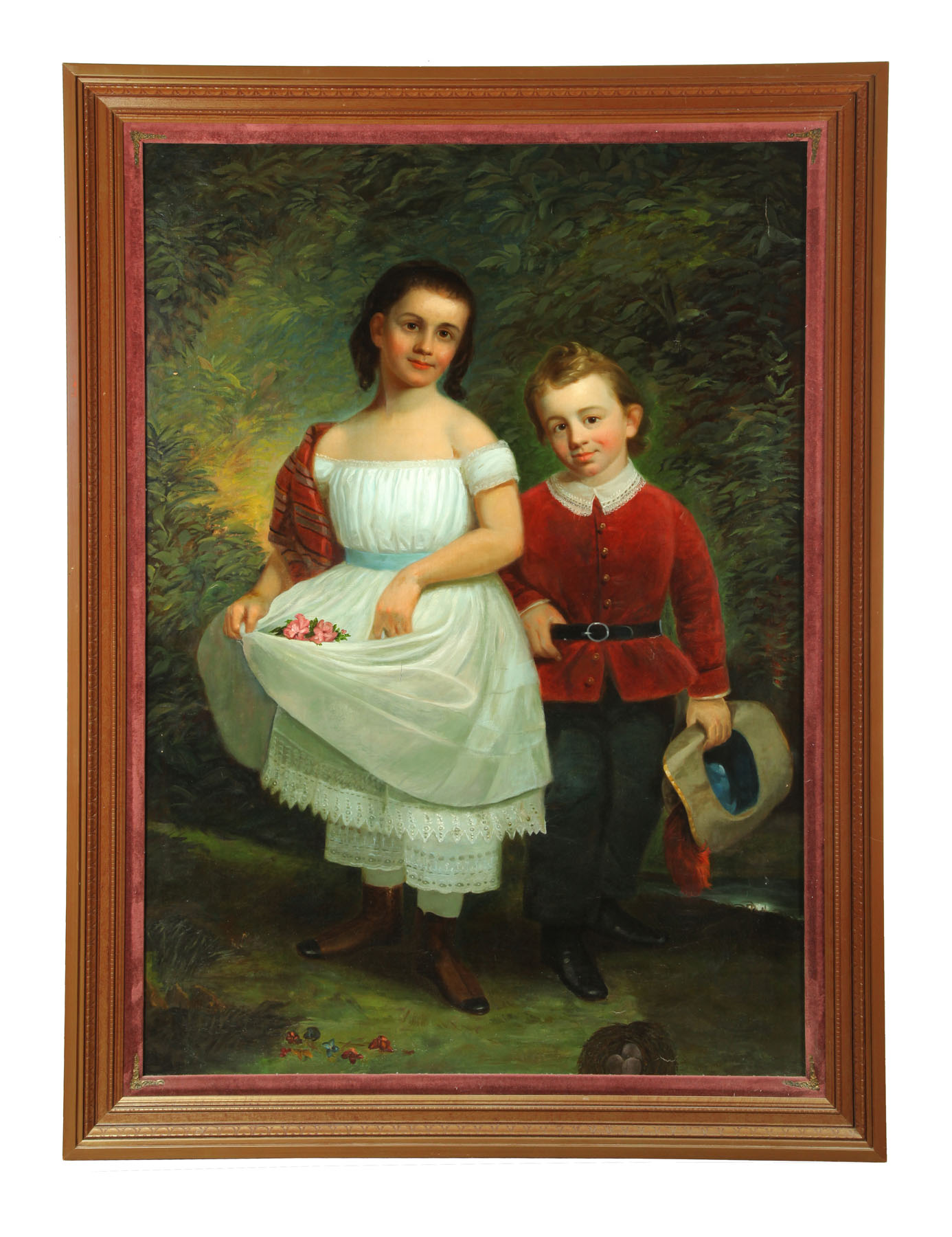 LARGE PORTRAIT OF BOY AND