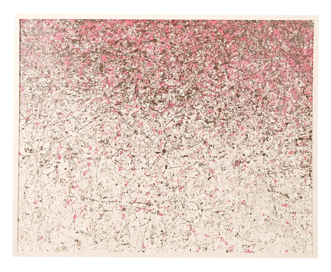 LARGE POST MODERN DRIP PAINTING