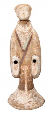 LARGE POTTERY "COURT LADY," HA