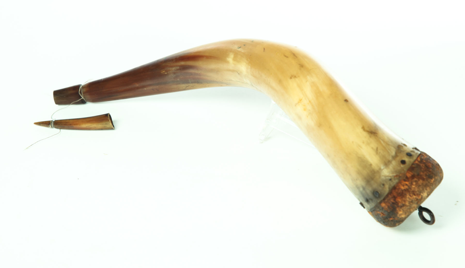 LARGE POWDER HORN.  American 