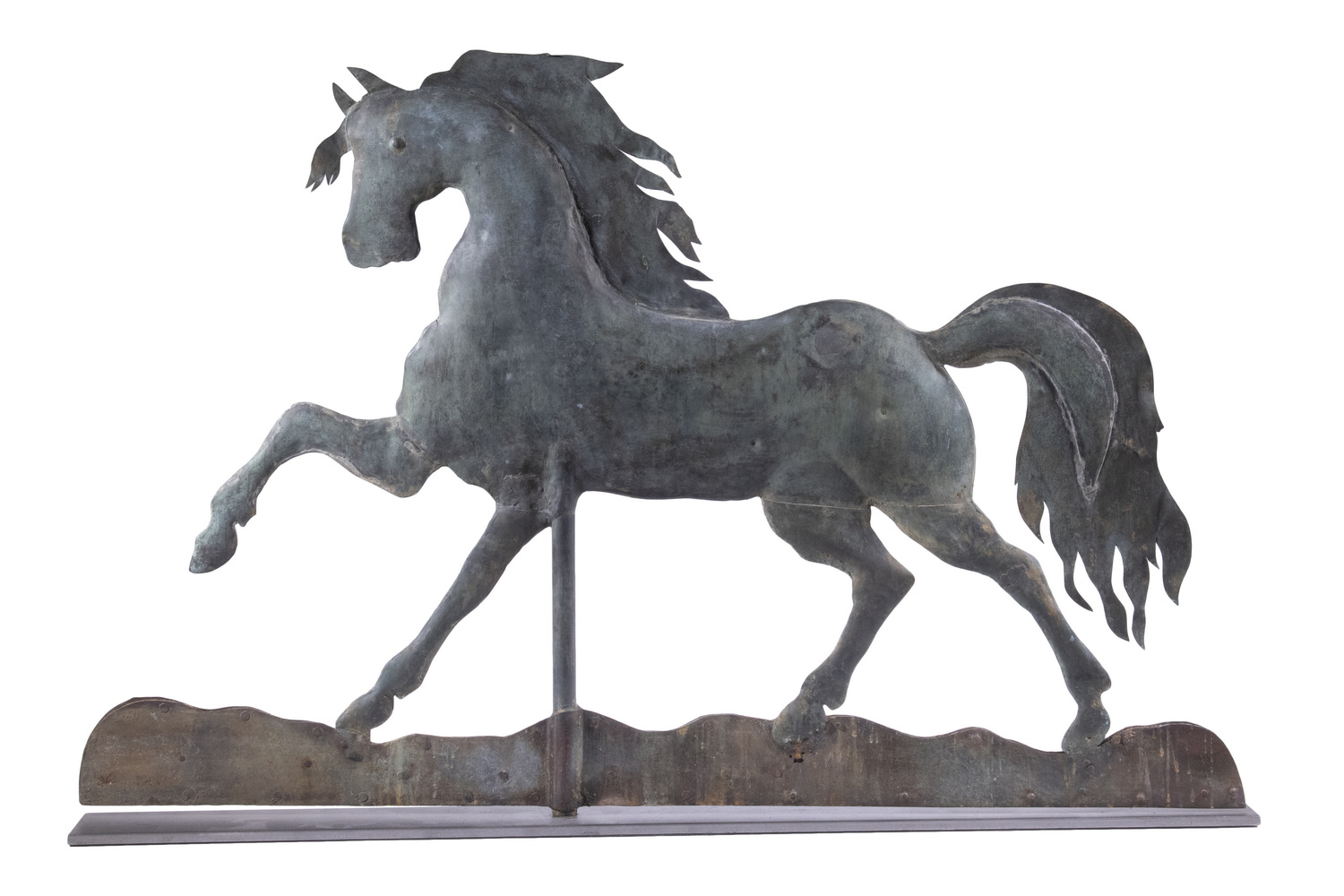 LARGE PRANCING HORSE WEATHERVANE BY