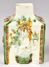 LARGE PRATTWARE TYPE TEA CADDY