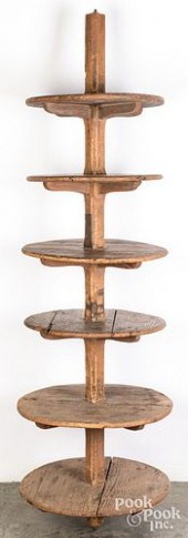 LARGE PRIMITIVE PINE DUMBWAITE