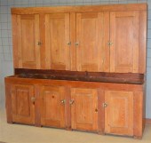 LARGE PRIMITIVE SOFTWOOD CUPBO