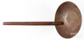 LARGE PRIMITIVE TIN DIPPER, 19
