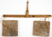 LARGE PRIMITIVE WOOD BALANCE S