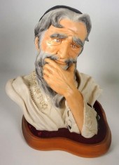 LARGE RABBI BUST BY EDWARD J.