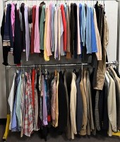 LARGE RACK OF VINTAGE MEN'S AN