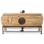 LARGE RECTANGULAR CARVED WOODE