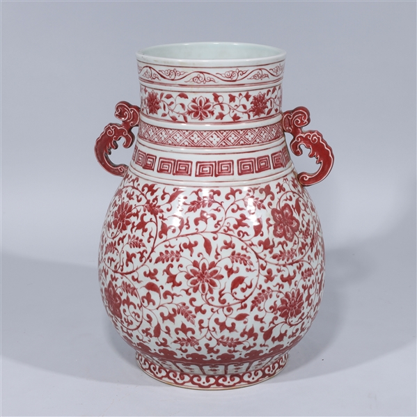 Large red and white Ming style