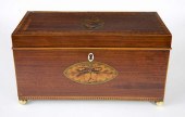 LARGE REGENCY MAHOGANY TEA CAD