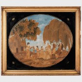 LARGE REGENCY OVAL PANEL DEPIC