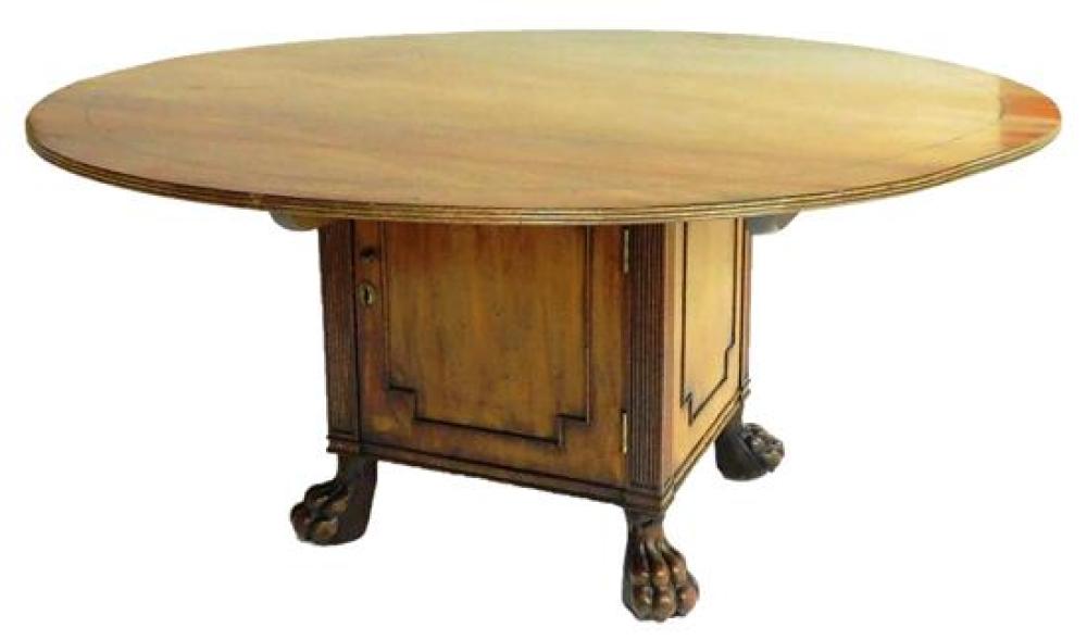 LARGE REGENCY STYLE MAHOGANY DINING
