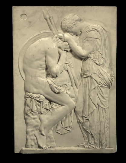 Large Relief-Cast White Plaster