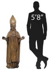 LARGE RELIGIOUS CARVED FIGURAL
