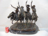 LARGE REMINGTON BRONZE, "COMIN