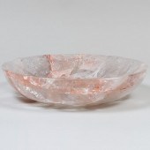 LARGE ROCK CRYSTAL CENTER BOWL