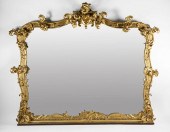 LARGE ROCOCO CARVED GILTWOOD O