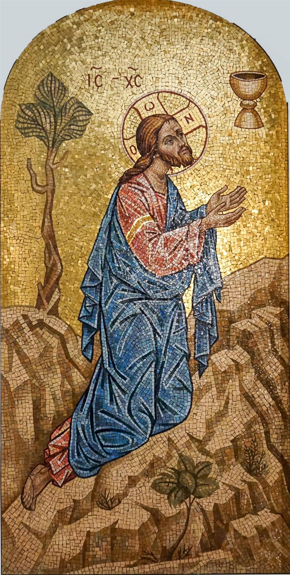 LARGE ROMANESQUE STYLE MOSAIC